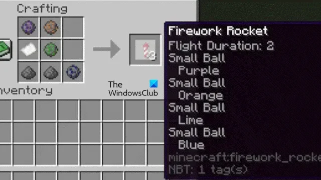 Minecraft で花火を作るにはどうすればよいですか?