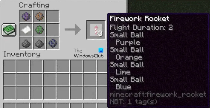 Wie man in Minecraft Feuerwerkskörper herstellt
