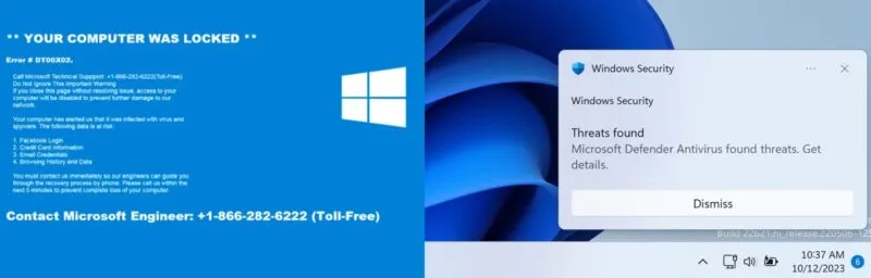 Message d'avertissement de sécurité Windows faux ou réel