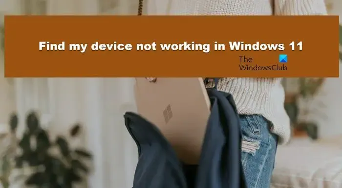 Trova il mio dispositivo che non funziona in Windows 11