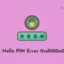 Come risolvere l’errore Hello PIN 0xd000a002 su PC Windows