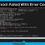 Falha na correção do OPatch com código de erro 73