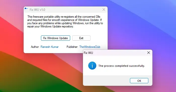 arreglar las actualizaciones de wu windows