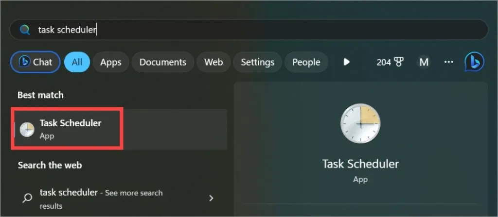 programador de tareas en computadora con windows