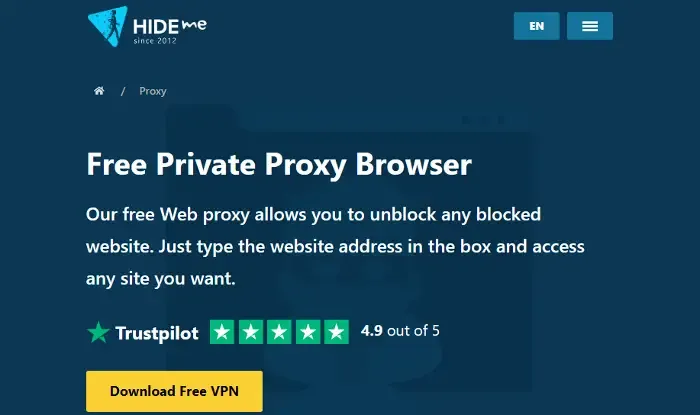 Gratis proxysites om websites te deblokkeren