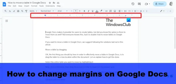 Jak zmienić marginesy w Dokumentach Google