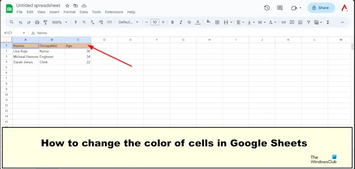 Googleスプレッドシートでセルの色を変更する方法