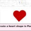 Hoe maak je een hartvorm in PowerPoint