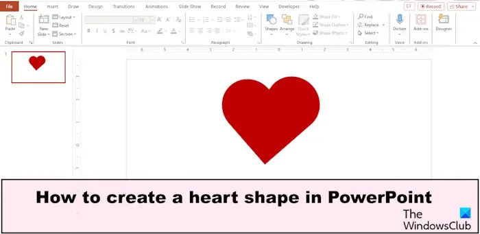 Jak stworzyć kształt serca w programie PowerPoint