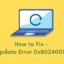 Updatefout 0x80240019 oplossen in Windows 11/10