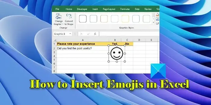 Como inserir emojis no Excel