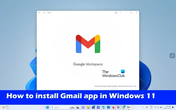 Cómo instalar la aplicación de gmail en windows 11