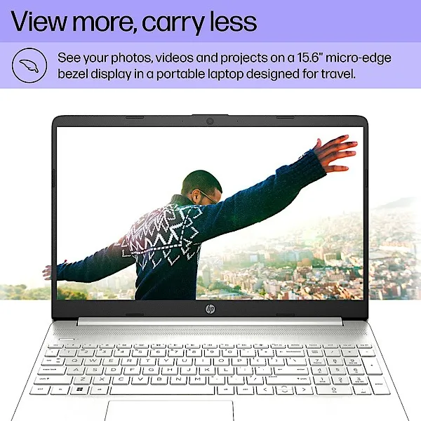 HP 15-inch Windows-laptop met dunne rand