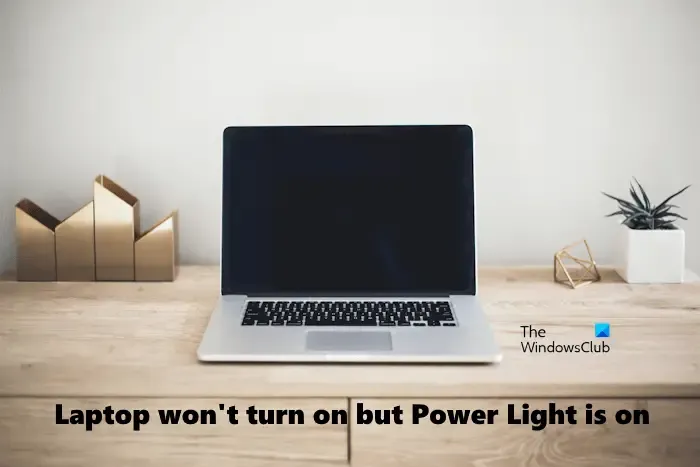 Der Laptop lässt sich nicht einschalten, aber die Betriebsanzeige leuchtet