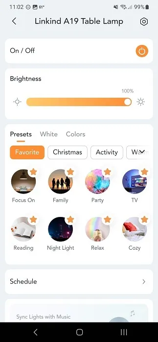 Intelligente Glühbirnen von Linkind Orein von Aidot App Scenes