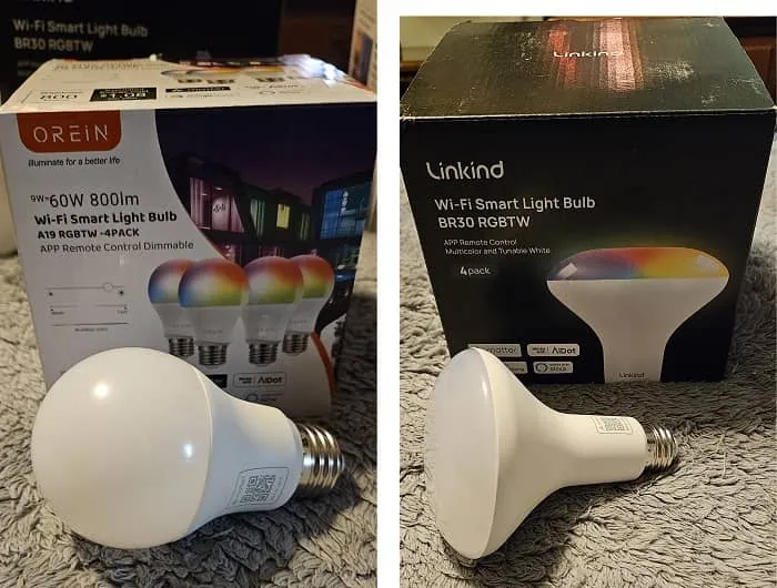 Comparación de bombillas inteligentes Linkind Orein de Aidot