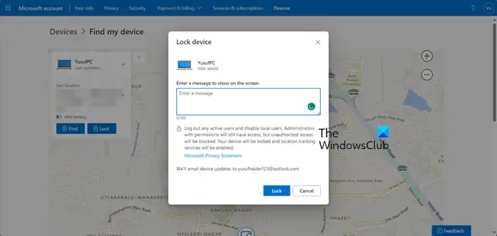 Sperren oder entsperren Sie Windows-Geräte aus der Ferne mit „Mein Gerät suchen“.