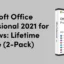 Economize $ 20 no Microsoft Office Professional 2021 para Windows (pacote de 2)