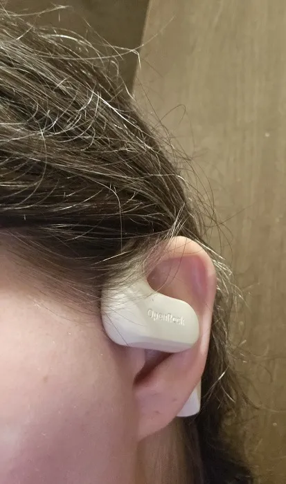 Openrock S Open Ear Air Conduction Sport-Ohrhörer Testbericht zum Tragen