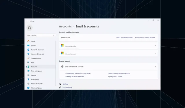 Come rimuovere gli account utilizzati da altre app su Windows 11