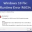 Comment réparer l’erreur d’exécution R6034 dans Windows 10