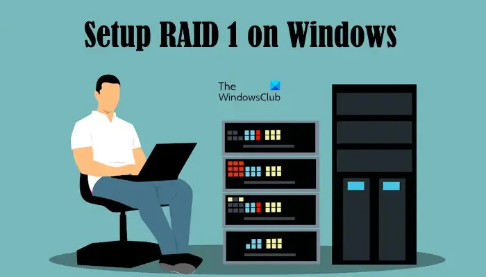 在 Windows 上設定 RAID 1