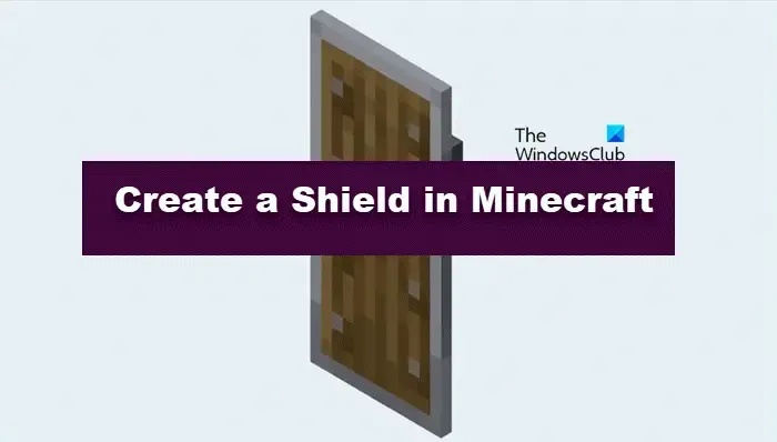 Erstelle einen Schild in Minecraft