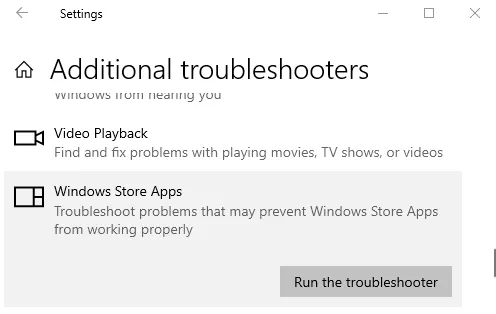Microsoft Store fehlt oder ist in Windows 10 nicht installiert