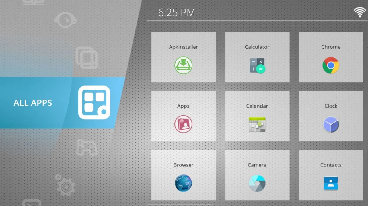 Ugoos TV Launcher-Bildschirm.