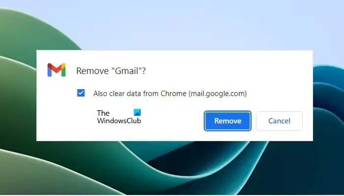 Desinstalar la aplicación Gmail para Chrome