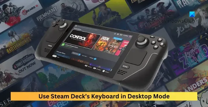 Modo de área de trabalho de atalho de teclado do Steam Deck