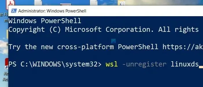 VSL 取消註冊發行版 PowerShell