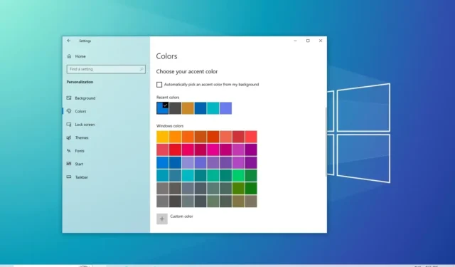 So ändern Sie die Akzentfarbe unter Windows 10