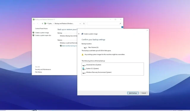 Come creare il backup dell’immagine di sistema su Windows 10