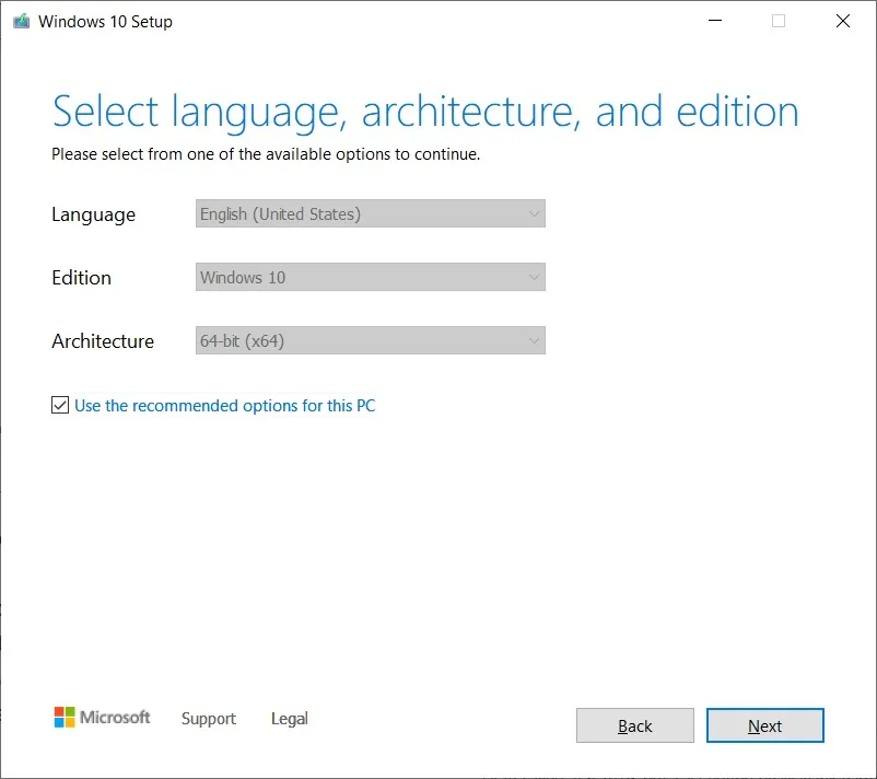 Windows 10-installatie