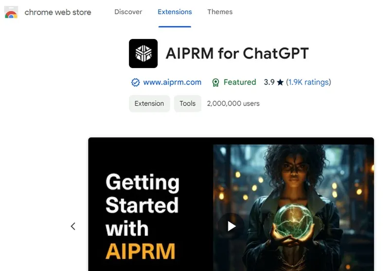 AIPRM - Mercados de prompt de IA