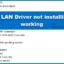 Sterownik Asus LAN nie instaluje się lub nie działa