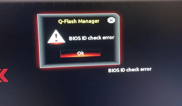 Comment réparer le message d’erreur de vérification de l’ID du BIOS