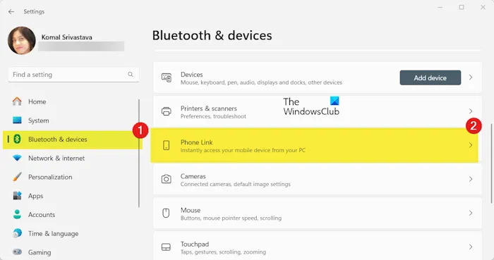 Cómo desactivar la función Phone Link en Windows 11