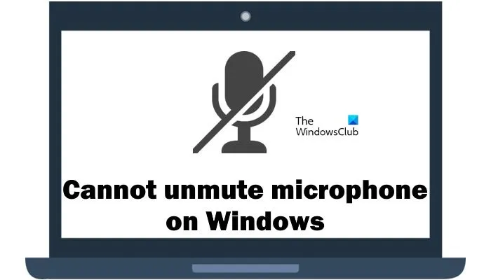 Die Stummschaltung des Mikrofons kann unter Windows nicht aufgehoben werden