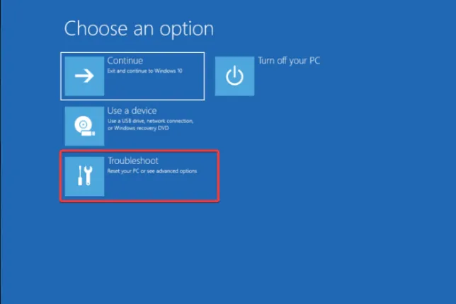 オプションを選択します - トラブルシューティング - Windows 11 で C ドライブのみをリセットする方法