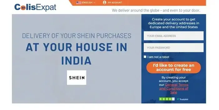 ColisExpat entregará Shein na Índia