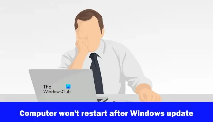 Computer start niet opnieuw op na update