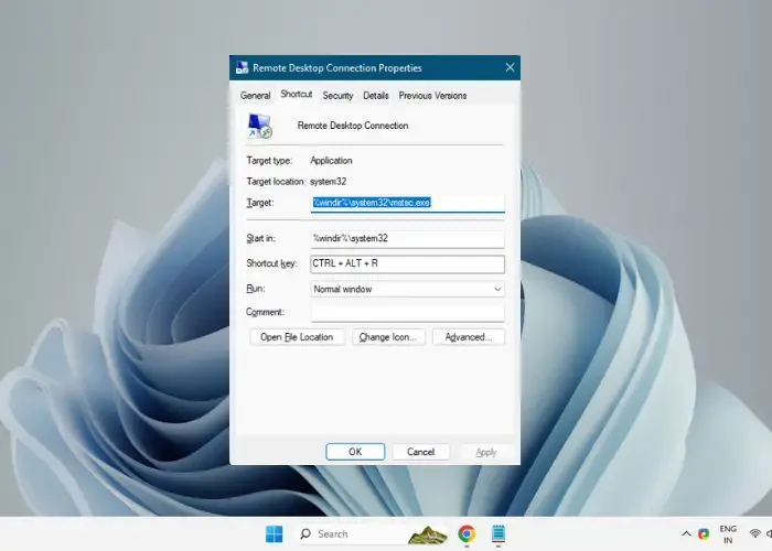 Abilita connessione desktop remoto Windows 11