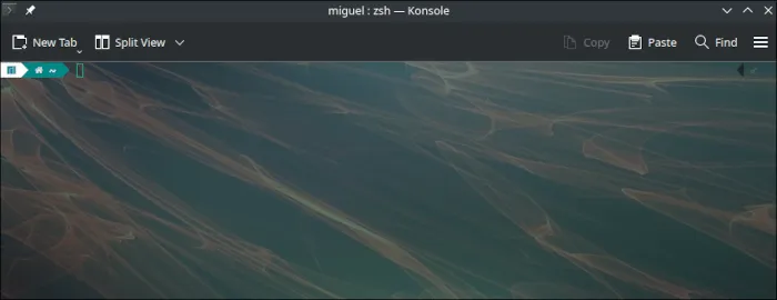 Benutzerdefinierter Terminal-KDE-Hintergrund