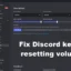 Fix Discord continua redefinindo o volume