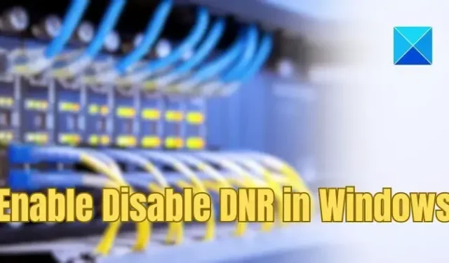Habilite o deshabilite DNR o descubrimiento de solucionadores designados de red en Windows 11