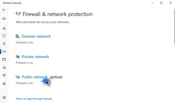 habilitar o deshabilitar el Firewall de Windows Defender 1
