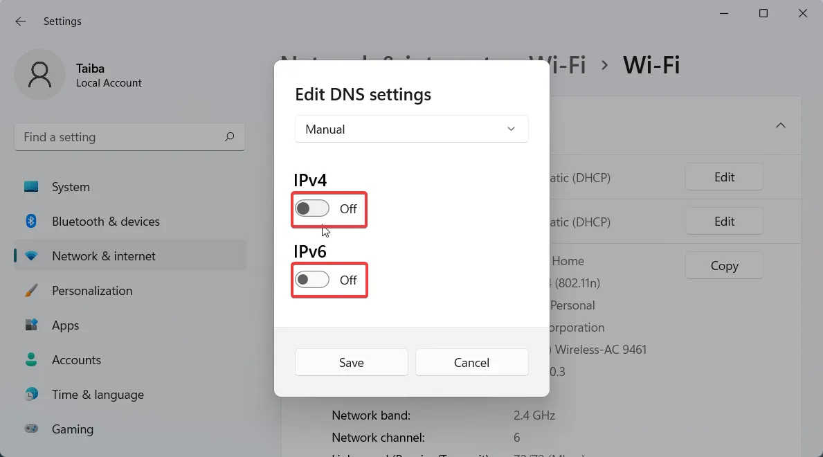 Modifier les paramètres DNS sur Windows 11