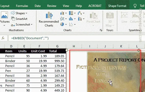 Microsoft Excel에 Word 문서를 포함하는 방법